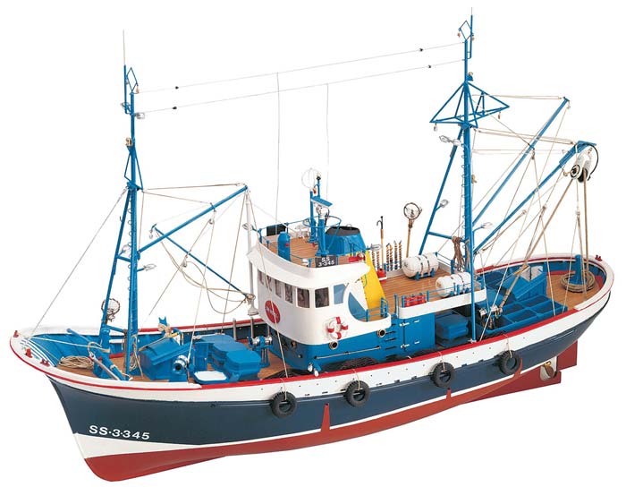 BARCO PESQUEIRO MARINA II ESTÁTICO OU RADIO CONTROLADO  ESC.: 1/50