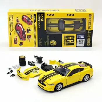 CARRO FORD MUSTANG GT 2018 AMARELO 1/42 KIT PARA MONTAR