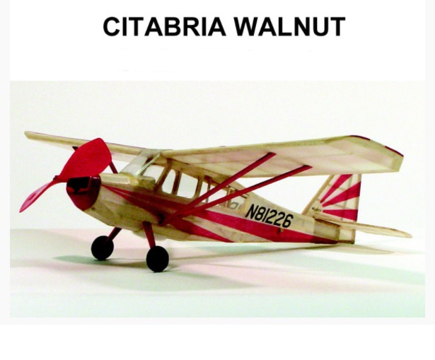 AVIÃO VÔO LIVRE ENVARETADO ELÁSTICO CITABRIA  ENVERG. 440mm