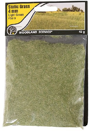 GRAMA ESTÁTICA VERDE CLARO STATIC GRASS 4mm PCTE.: 42g